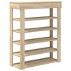 vidaXL Shoe Rack Sonoma Oak 80x30x98 cm Engineered Wood