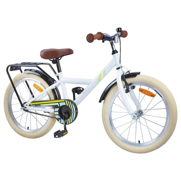 vidaXL Kids Bike 24'' for 8-12 Years Old White