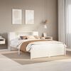 vidaXL Bookcase Bed without Mattress White 140x200cm Solid Wood Pine