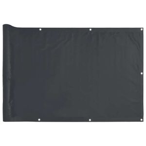 vidaXL Balcony Privacy Screen Anthracite 400x75 cm PVC