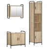 vidaXL Bathroom Cabinet Set 3 pcs Sonoma Oak 40 x 36 x 181 cm