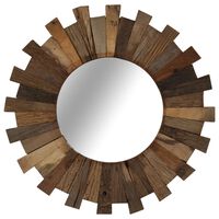 vidaXL Wall Mirror Solid Reclaimed Wood 50 cm