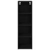 vidaXL Hanging Cabinet Black Oak 30 x 29.5 x 100 cm Engineered Wood