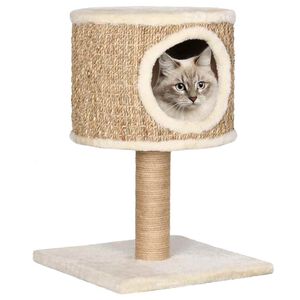 vidaXL Cat Tree with Condo and Scratching Post 52 cm Seagrass