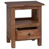 vidaXL Bedside Table Brown 41 x 30 x 50 cm Solid Mahogany Wood