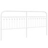 vidaXL Metal Replace Headboard White 193 cm