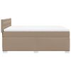 vidaXL Box Spring Bed with Mattress Cappuccino 160x200 cm Faux Leather
