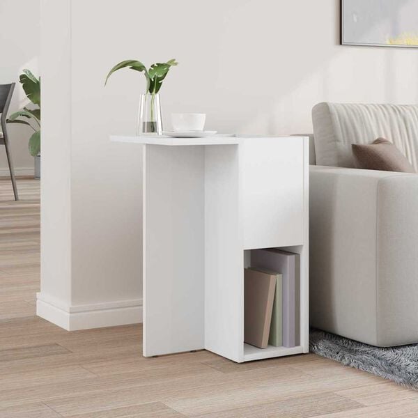vidaXL End Table White 35 x 40 x 55 cm Engineered Wood