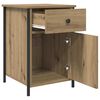 vidaXL Bedside Cabinet with Drawer 2 pcs Artisan Oak 40 x 42 x 60 cm