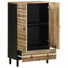 vidaXL Highboard 60x33.5x100 cm Solid Rough Wood Mango
