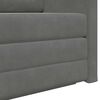 vidaXL Folding Sofa Bed Dark Grey 124 x 71 x 78 cm Velvet