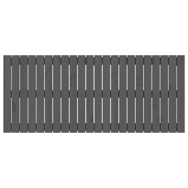 vidaXL Wall Headboard Grey 140x3x60 cm Solid Wood Pine