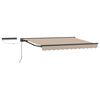 vidaXL Electric Retractable Awning Beige 3.5 x 2.5 m