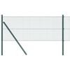 vidaXL Welded Wire Fence Ground Fix 100 x 0.6 m PVC-Coated Steel Green