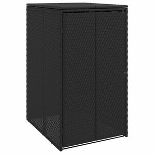 vidaXL Box Garbage Bin Box Black 65 x 80 x 115 cm Polyethylene