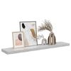 vidaXL Floating Wall Shelf Concrete Grey 120x23.5x3.8 cm MDF
