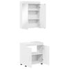 vidaXL Bathroom Furniture Set with Shelf TULUM White Engineered Wood