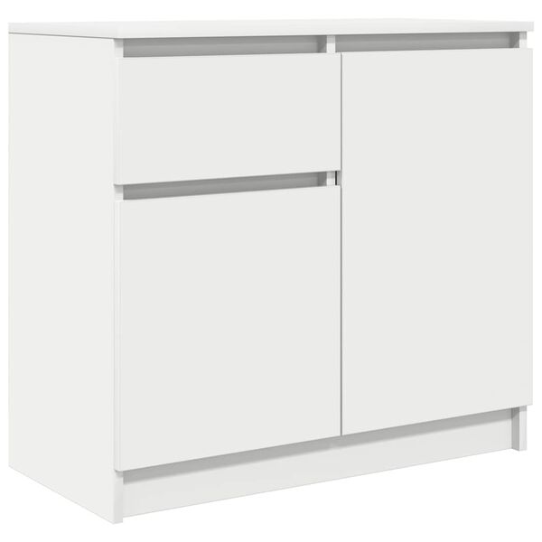 vidaXL Sideboard with Drawer White 71x35x65 cm Engineered Wood