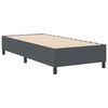 vidaXL Platform Bed Frame Dark Grey 90 x 190 cm Fabric