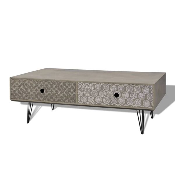 vidaXL Coffee Table 100x60x35 cm Grey