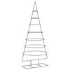 vidaXL Metal Christmas Tree for Decoration Black 210 cm