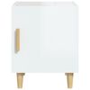 vidaXL Bedside Cabinets 2 pcs High Gloss White Engineered Wood