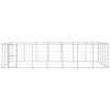 vidaXL Outdoor Dog Kennel Galvanised Steel 33.88 m&sup2;