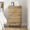 vidaXL Bedside Cabinet Artisan Oak 40 x 40 x 66 cm Engineered Wood