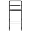vidaXL 3-Tier Storage Rack over Laundry Machine Black 69x28x169 cm