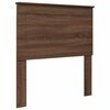 vidaXL Bed Frame with Headboard Brown Oak 100 x 200 cm Solid Pine Wood