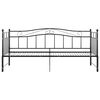 vidaXL Pull-out Sofa Bed Frame without Mattress Black Metal 90x200 cm