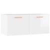 vidaXL Wall Cabinet High Gloss White 80x35x36,5 cm Engineered Wood