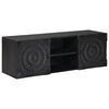vidaXL TV Cabinet with Shelf with Storage Black 105 x 30 x 35 cm