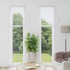 vidaXL Window Blind with Curtains Manual White Aluminium