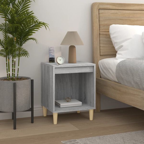 vidaXL Bedside Cabinets 2 pcs Grey Sonoma 40x35x50 cm
