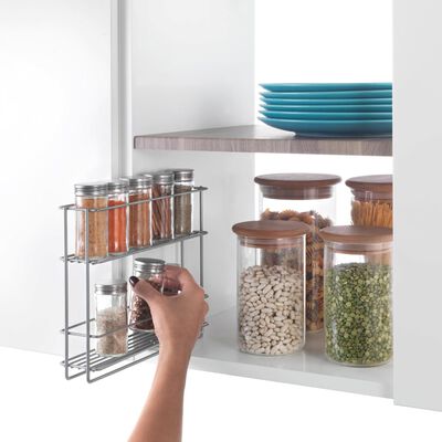 Metaltex 2-tier Sliding Spice Rack In&Out