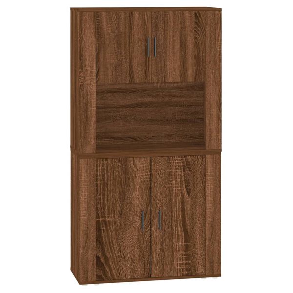 vidaXL Highboard Brown Oak Engineered Wood