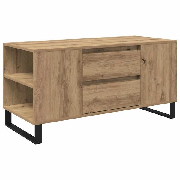 vidaXL Coffee Table Artisan Oak 102 x 44.5 x 50 cm Engineered Wood