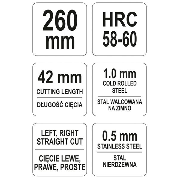 YATO Circular Cutting Punch Snips 260 mm Red