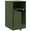 vidaXL Bedside Cabinets 2 pcs Olive Green 34.5x39x62 cm Steel