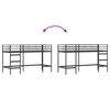 vidaXL Kids'Loft Bed Frame Black 74.5 x 190 cm Steel