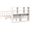 vidaXL Bookcase Bed without Mattress White 160x200 cm Solid Wood Pine