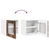 vidaXL Kitchen Cabinet with Shelf 2 pcs Smoked Oak 40 x 31 x 40 cm
