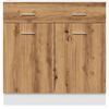 vidaXL Drawer Bottom Cabinet Lyon Artisan Oak 80x46x81.5 cm Engineered Wood