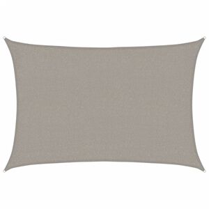 vidaXL Sunshade Sail 160 g/m&sup2; Rectangular Light Grey 2x3 m HDPE