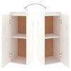 vidaXL TV Cabinets 4 pcs White Solid Wood Pine