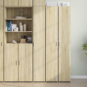 vidaXL Highboard Sonoma Oak 30x42,5x185 cm Engineered Wood