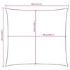 vidaXL Sunshade Sail Oxford Fabric Square 7x7 m Beige