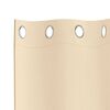 vidaXL Blackout Curtains with Rings 2 pcs Cream 140 x 140 cm Polyester