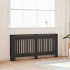 vidaXL Radiator Cover 2 pcs Black 172 x 19 x 81.5cm Engineered Wood